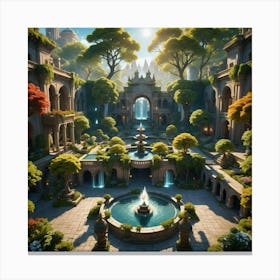 Castle In The Forest 2 Canvas Print