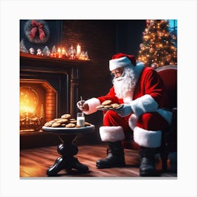 Christmas Santa 37 Canvas Print