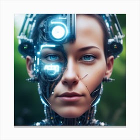 Futuristic Woman 1 Canvas Print