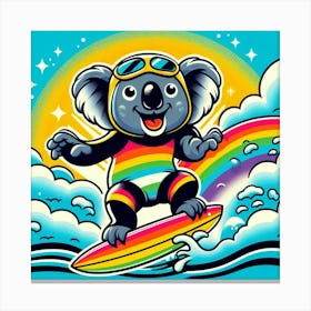 Rainbow Koala Canvas Print