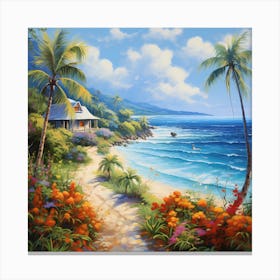 Caribbean Canvas Retreat Canvas Print