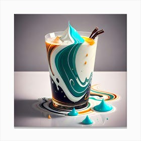 Swirled Milkshake Canvas Print