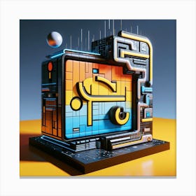 Futuristic Tv 1 Canvas Print