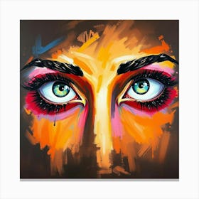 Eyes Of A Woman Canvas Print