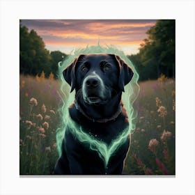 A Captivating Illustration Of A Black Labrador Dog Oquw Aiqs Muw3kvbxvccg Cspbyysbr6ootiient45ow Canvas Print