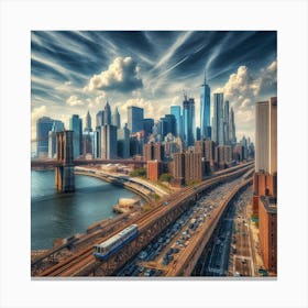 New York City Skyline 2 Canvas Print