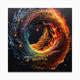 Fire And Flames 2 Canvas Print