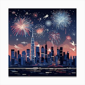 New York City Skyline 9 Canvas Print