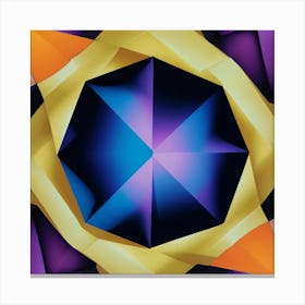 'Purple Diamond' Canvas Print