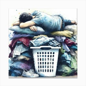 Laundry Basket 1 Canvas Print