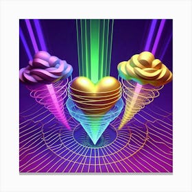 Rainbow Heart Canvas Print