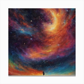 Figure In The Void 3 Canvas Print