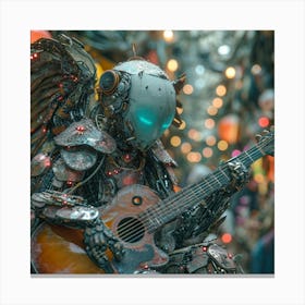 Robot Guitar Player Canvas Print