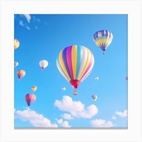 Hot Air Balloons In The Sky 1 Canvas Print