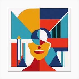 Woman'S Head Canvas Print