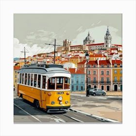 Lisbon Tram 7 Canvas Print