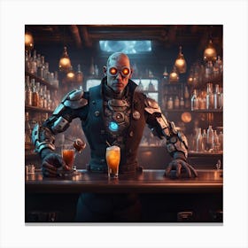 Bartender In Overwatch Canvas Print