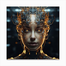 Cybernetic Woman 1 Canvas Print