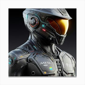 Futuristic Space Suit 19 Canvas Print