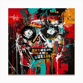Splatter Skull 3 Canvas Print