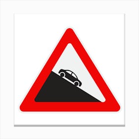 Road Sign.A fine artistic print that decorates the place.21 Canvas Print