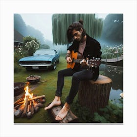 Acoustic Guitar Canvas Print