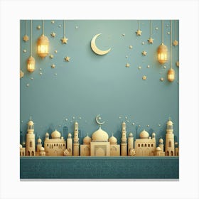 Ramadan Background 2 Canvas Print