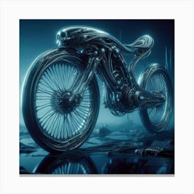 Futuristic Motorcycle 9 Canvas Print