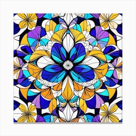 Stained Glass Pattern 2 Canvas Print
