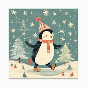 Christmas Penguin 2 Canvas Print