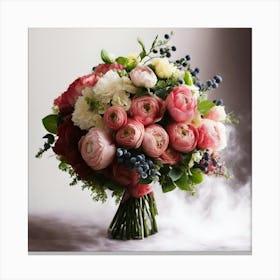 Bouquet Of Flowers Canvas Print