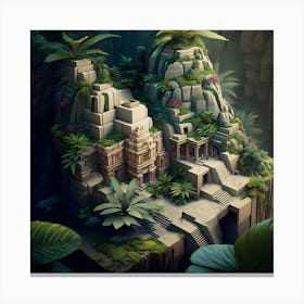 City In The Jungle Canvas Print