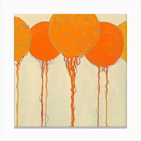 Orange Balloons Canvas Print