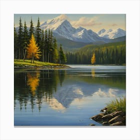 Mountain Lake 7 Canvas Print