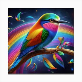 Rainbow Bird Canvas Print