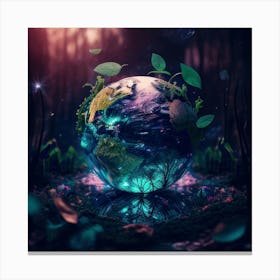 Earth In The Forest Canvas Print