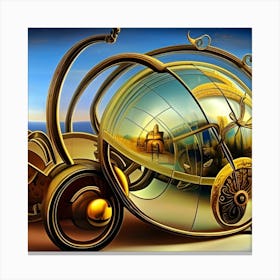 Clockwork Car Canvas Print