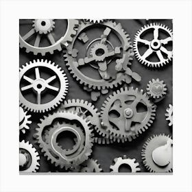 Mechanical Gears 1 Canvas Print