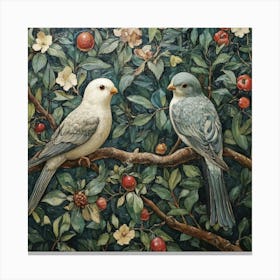 Birds On A Branch Art 21 Canvas Print