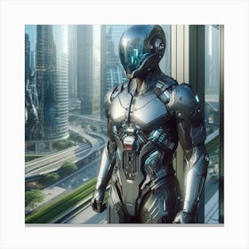 Futuristic Robot 38 Canvas Print