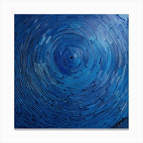 Abstract, Blue snail Canvas Print