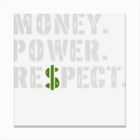 Gangster Money Power Respect Mafia Godfather Canvas Print