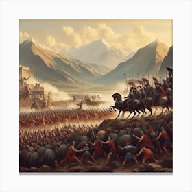 Battle Of Sparta 2 Canvas Print