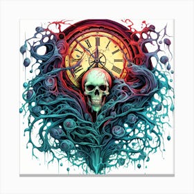 Clock Of The Dead 1 Canvas Print