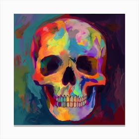Colorful Skull 8 Canvas Print