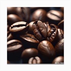 Coffee Beans 100 Canvas Print