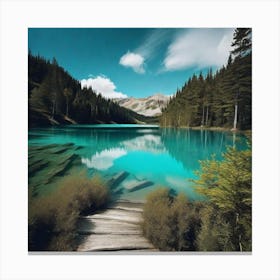 Blue Lake Canvas Print