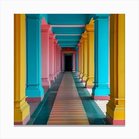 Colorful Hallway Canvas Print