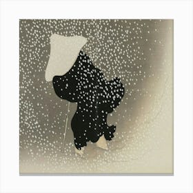 Woman In The Snow Canvas Print