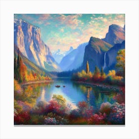 Valley in the Fall Canvas Print